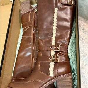 Kelsi Dagger Leather Knee-High Boots